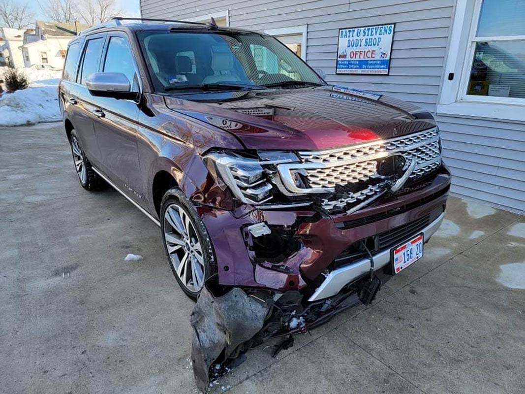 damaged vehicle